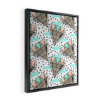 Colored diamonds and texture A Framed Canvas Print Gallery Image 2