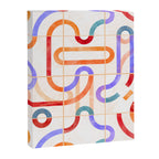 Colorful Curved Path Tiles G Canvas Print Gallery Image 8