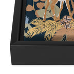 Colorful Dark Forest Animals B Framed Canvas Print Gallery Image 3