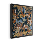 Colorful Dark Forest Animals B Framed Canvas Print Gallery Image 2