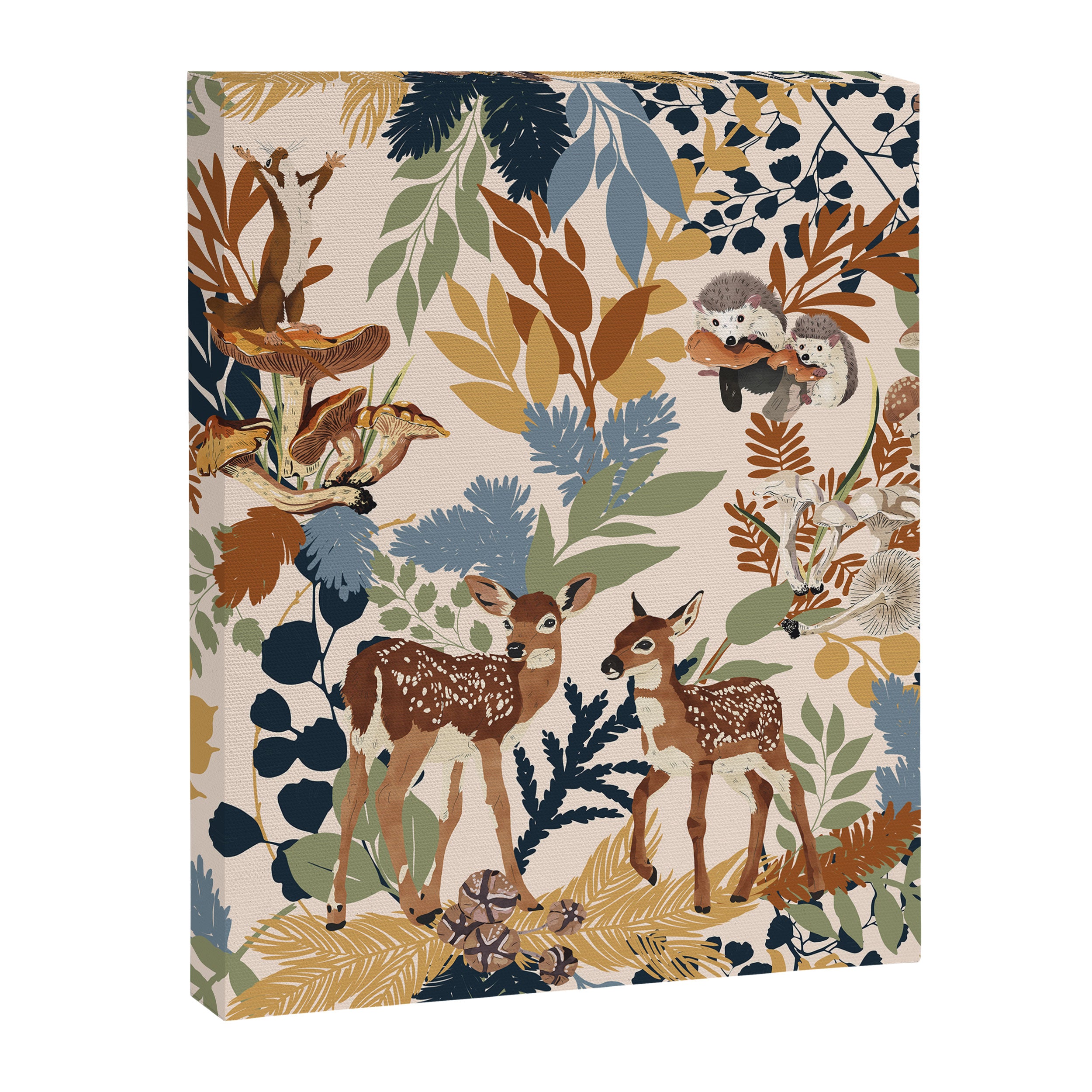 Colorful Forest Animals A Canvas Print Gallery Image 8