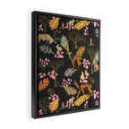 Colorful forest animals F Framed Canvas Print Gallery Image 2