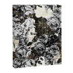 Dark abstract bloom over golden lines Canvas Print Gallery Image 8