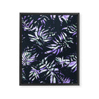 Dark abstract tropical leaves D1 Framed Canvas Print Gallery Image 8