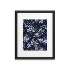 Dark abstract tropical leaves D1 Framed Art Print Gallery Image 6