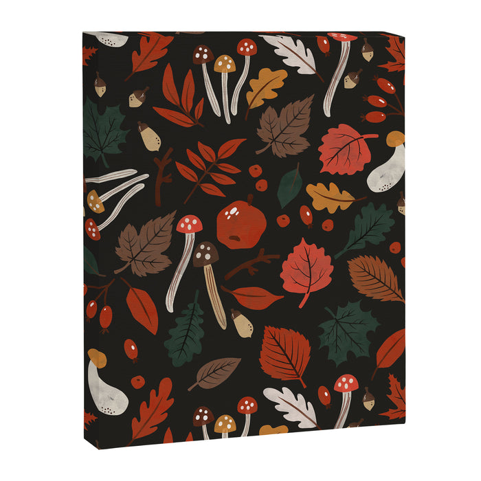 Dark autumnal mushrooms II Canvas Print Gallery Image 1