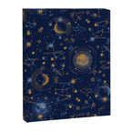 Dark blue zodiac abstract YB Canvas Print Gallery Image 8