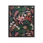 Dark Bohemian Tropical Charm Framed Canvas Print Gallery Image 8
