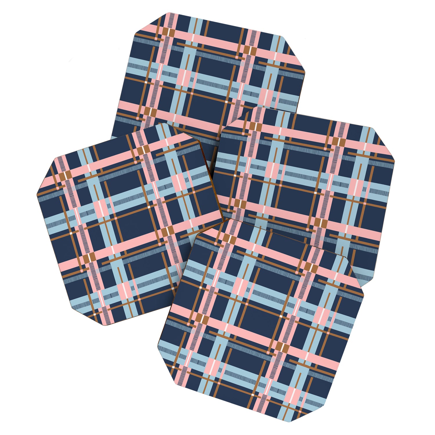 Dark Bold Linear Harmony Coaster Gallery Image 1