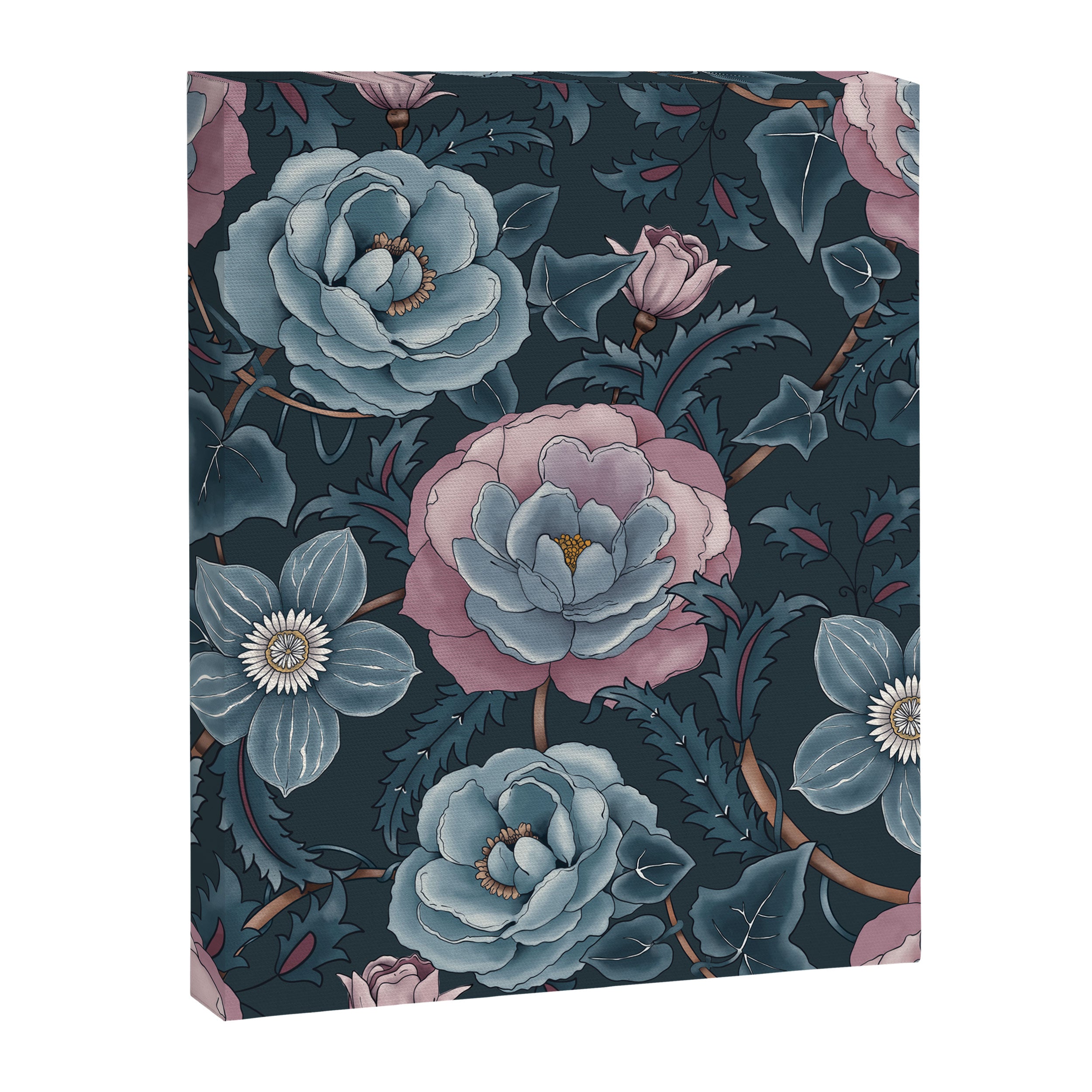 Dark Floral Elegance Canvas Print Gallery Image 8