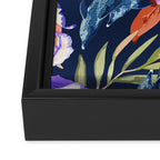 Dark landscape dolphins in the roses Framed Canvas Print Gallery Image 3