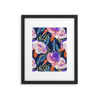 Dark landscape dolphins in the roses Framed Art Print Gallery Image 6