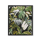 Dark watercolor jungle 1 Framed Canvas Print Gallery Image 8