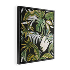 Dark watercolor jungle 1 Framed Canvas Print Gallery Image 2