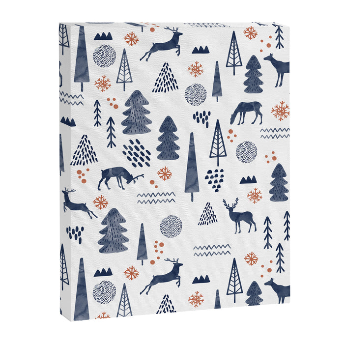 Deer Christmas forest Canvas Print Gallery Image 1