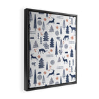 Deer Christmas forest Framed Canvas Print Gallery Image 2