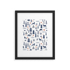 Deer Christmas forest Framed Art Print Gallery Image 4