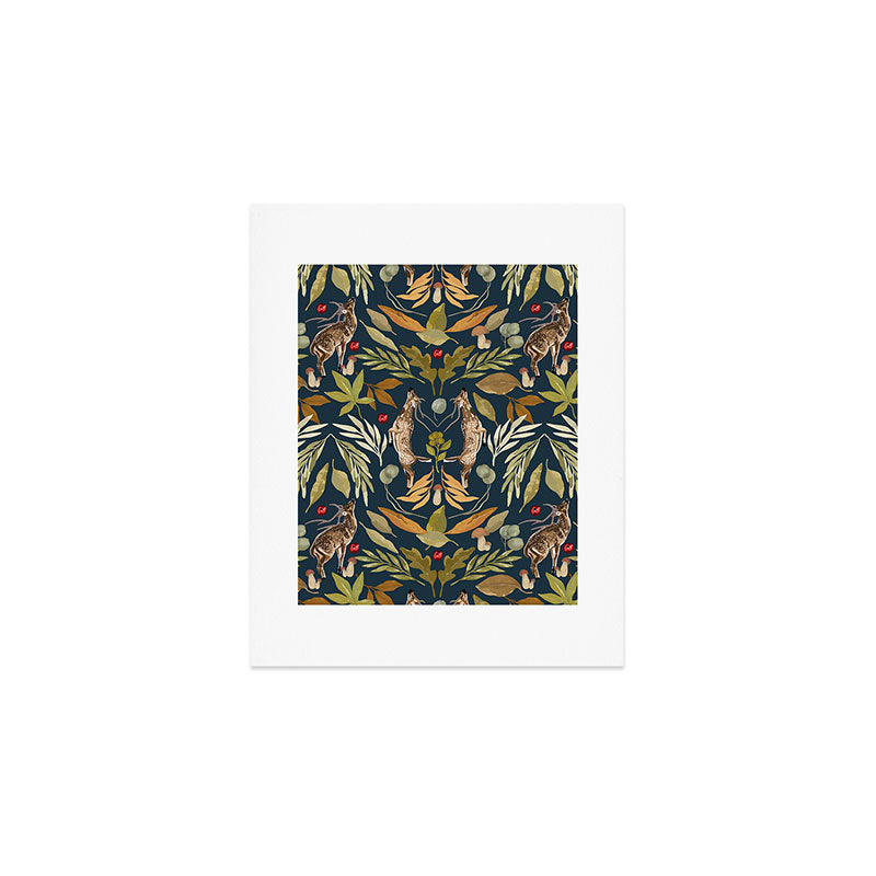 Deer in a wild nature forest DD Art Print Gallery Image 1