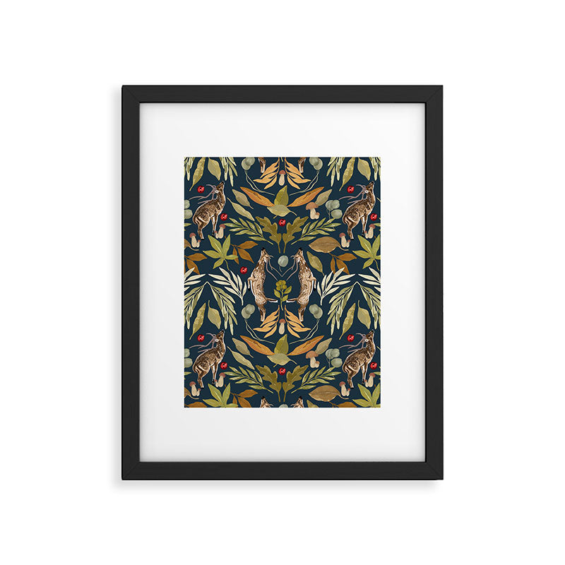 Deer in a wild nature forest DD Framed Art Print Gallery Image 6