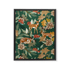 Deer in the autumn nature 22 Framed Canvas Print Gallery Image 8