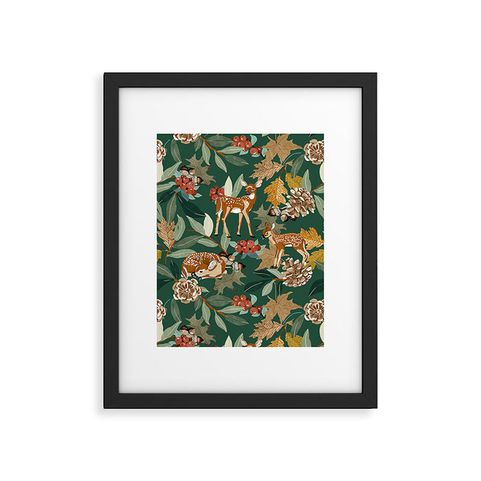 Deer in the autumn nature 22 Framed Art Print Gallery Image 1