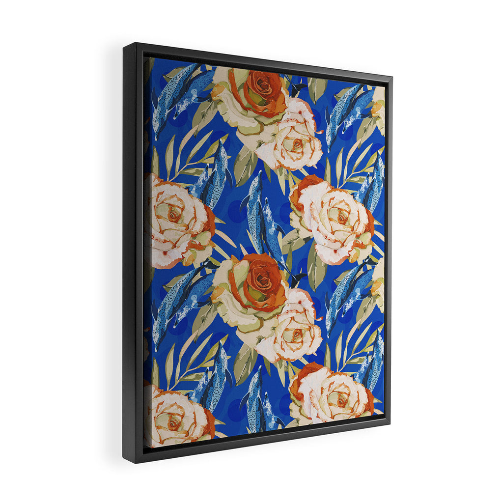 Dolphin Eternal Marine Spring Framed Canvas Print Gallery Image 2