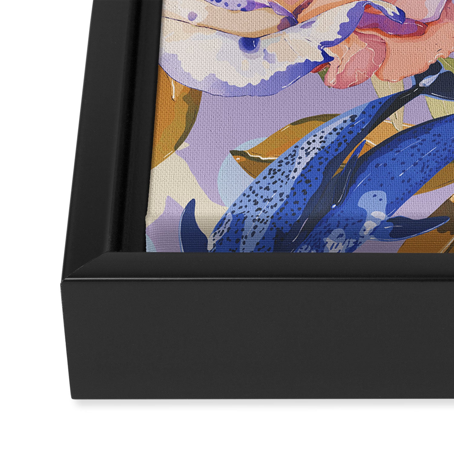 Dolphins in the roses A Framed Canvas Print Gallery Image 3