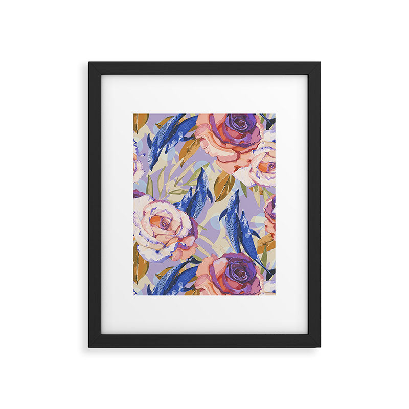 Dolphins in the roses A Framed Art Print Gallery Image 6