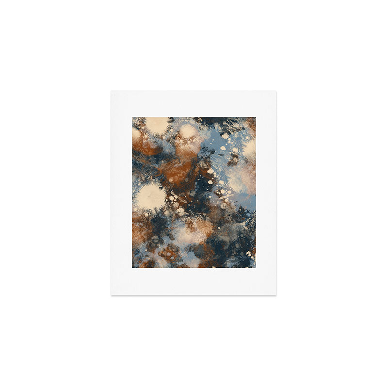 Earth watercolor splashes 2 Art Print Gallery Image 1