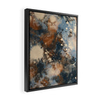 Earth watercolor splashes 2 Framed Canvas Print Gallery Image 2