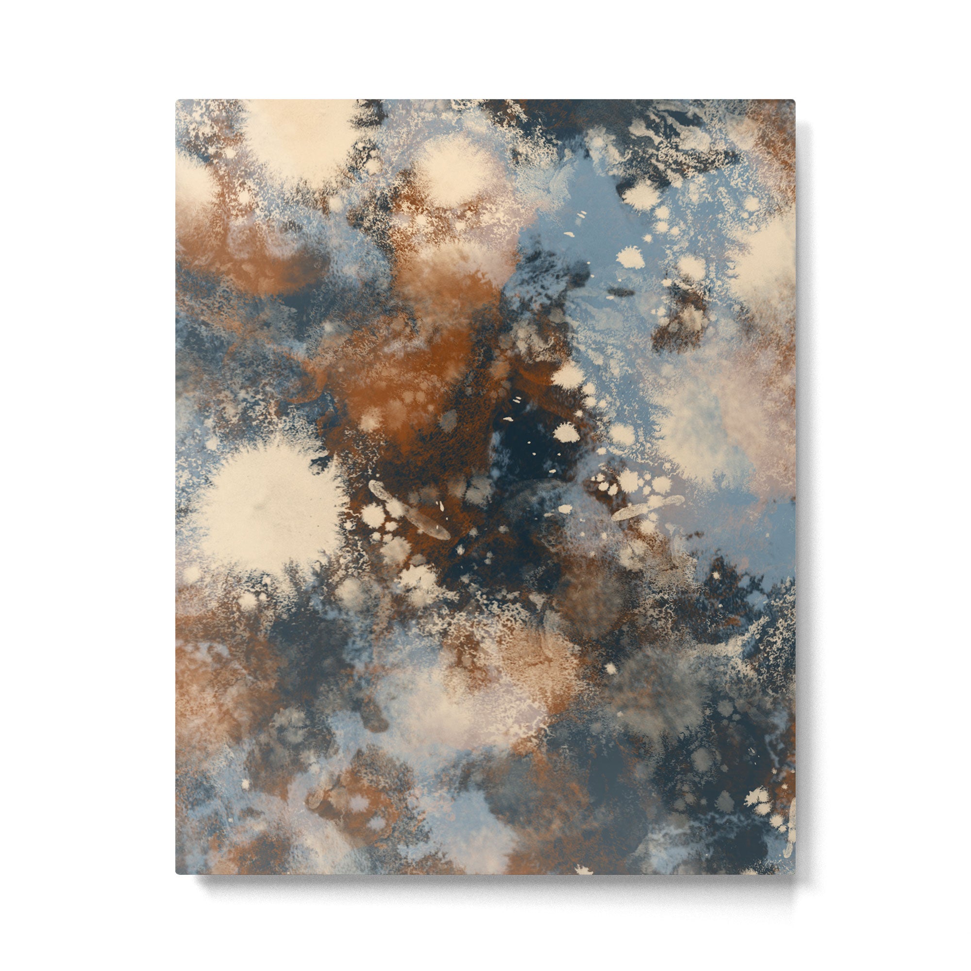 Earth watercolor splashes 2 Metal Print Gallery Image 6