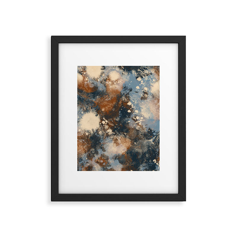 Earth watercolor splashes 2 Framed Art Print Gallery Image 6