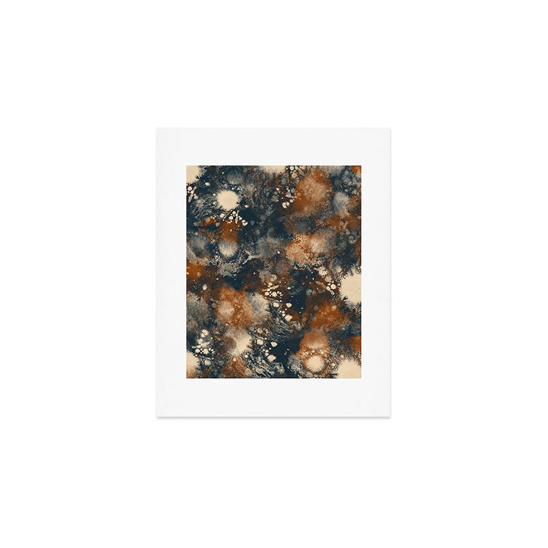 Earth watercolor splashes Art Print Gallery Image 1