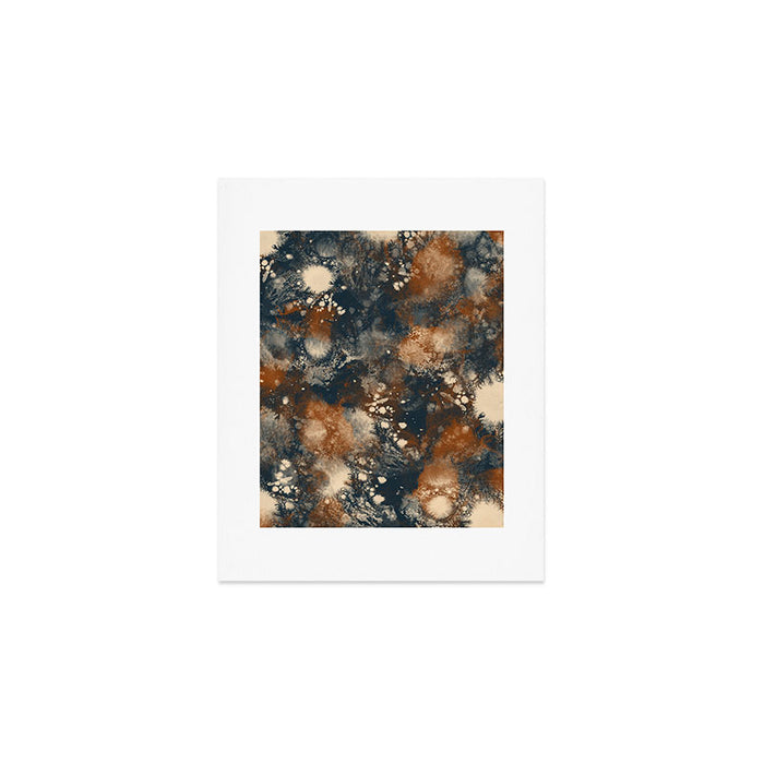Earth watercolor splashes Art Print Gallery Image 1