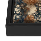Earth watercolor splashes Framed Canvas Print Gallery Image 3