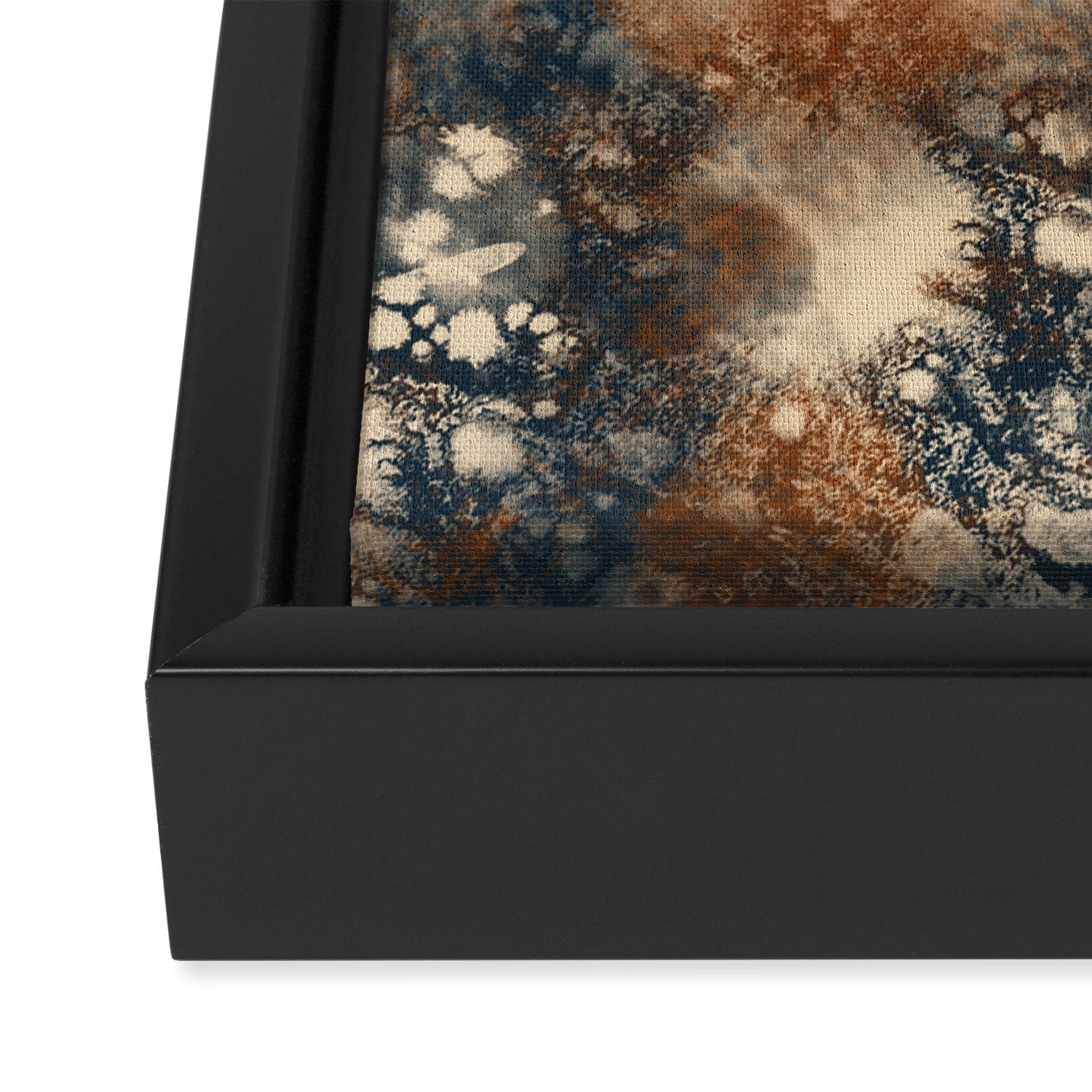 Earth watercolor splashes Framed Canvas Print Gallery Image 3