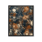 Earth watercolor splashes Framed Canvas Print Gallery Image 8