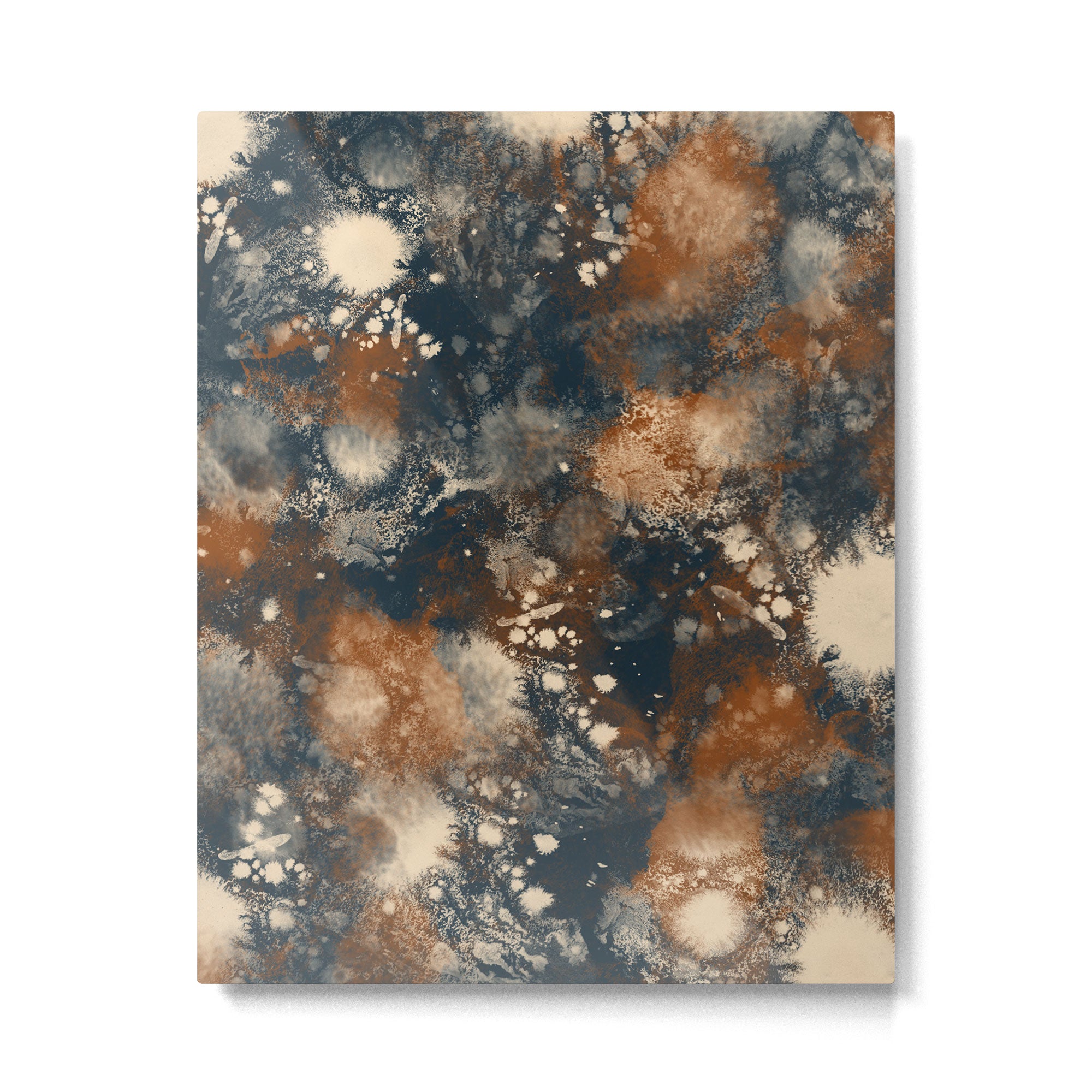 Earth watercolor splashes Metal Print Gallery Image 6