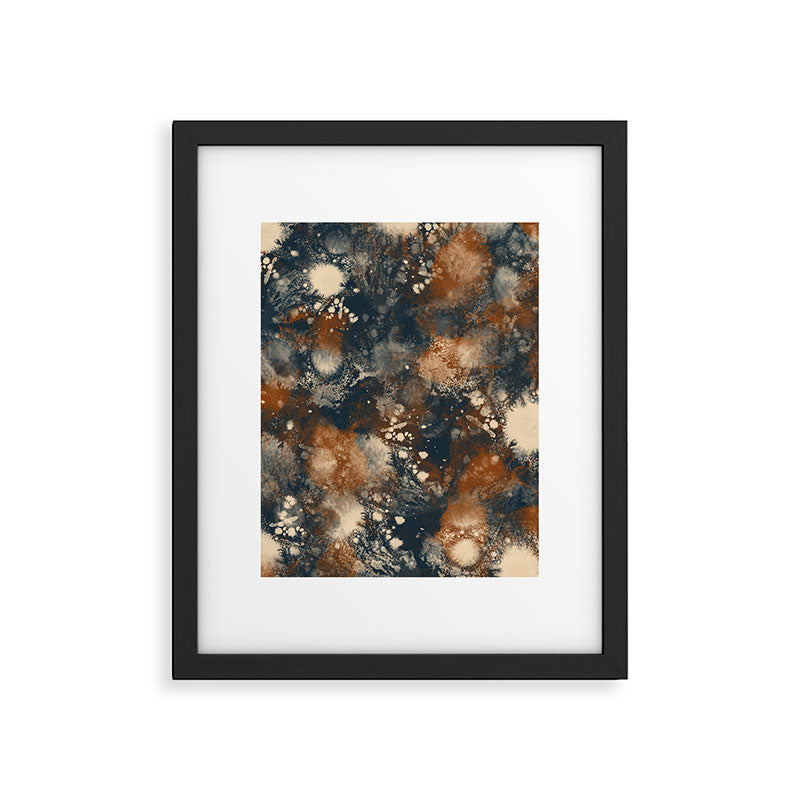 Earth watercolor splashes Framed Art Print Gallery Image 6