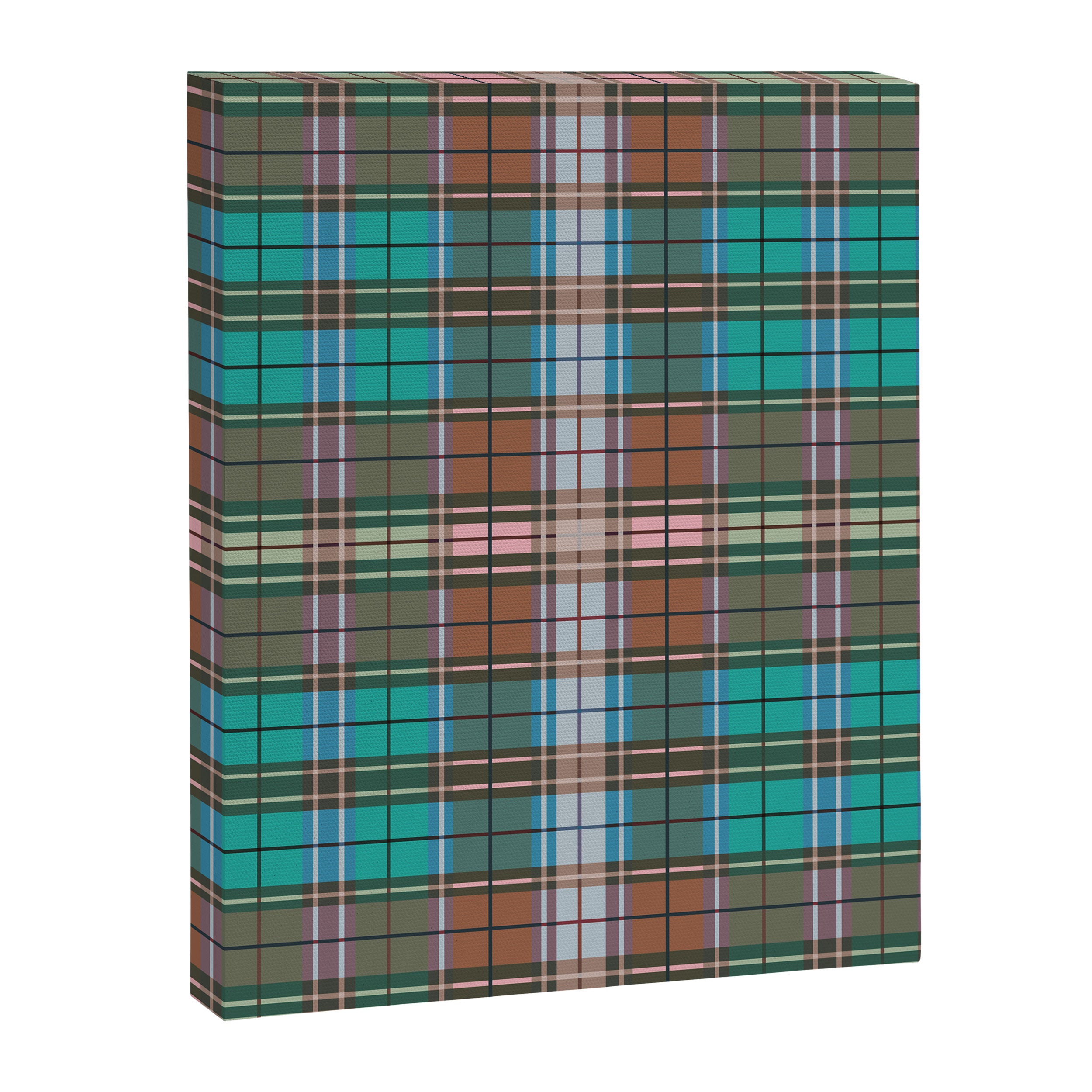 Earthy Tartan Elegance Canvas Print Gallery Image 8