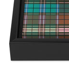 Earthy Tartan Elegance Framed Canvas Print Gallery Image 3