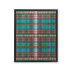 Earthy Tartan Elegance Framed Canvas Print Gallery Image 8
