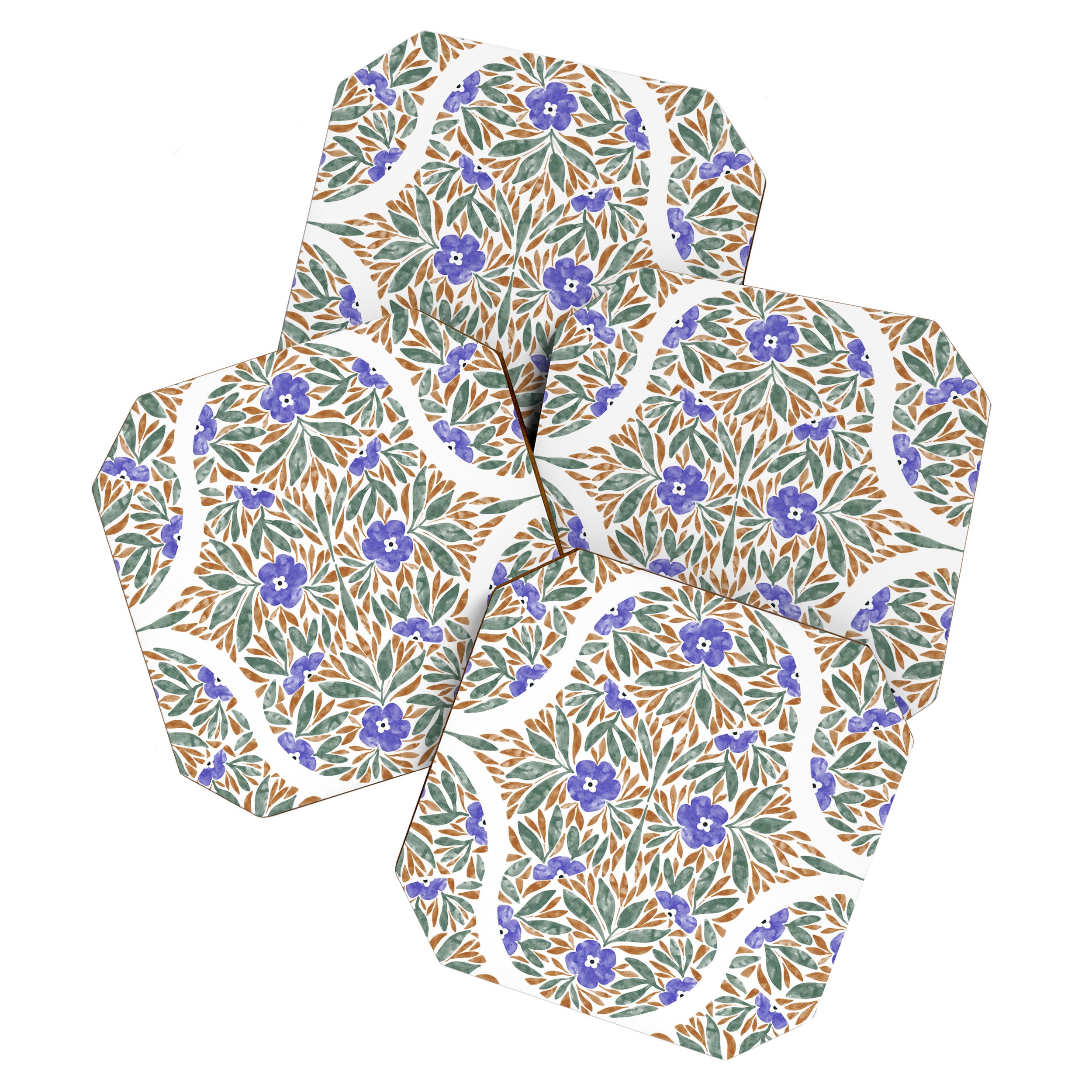 Elegant Flora Artistry Coaster Gallery Image 1