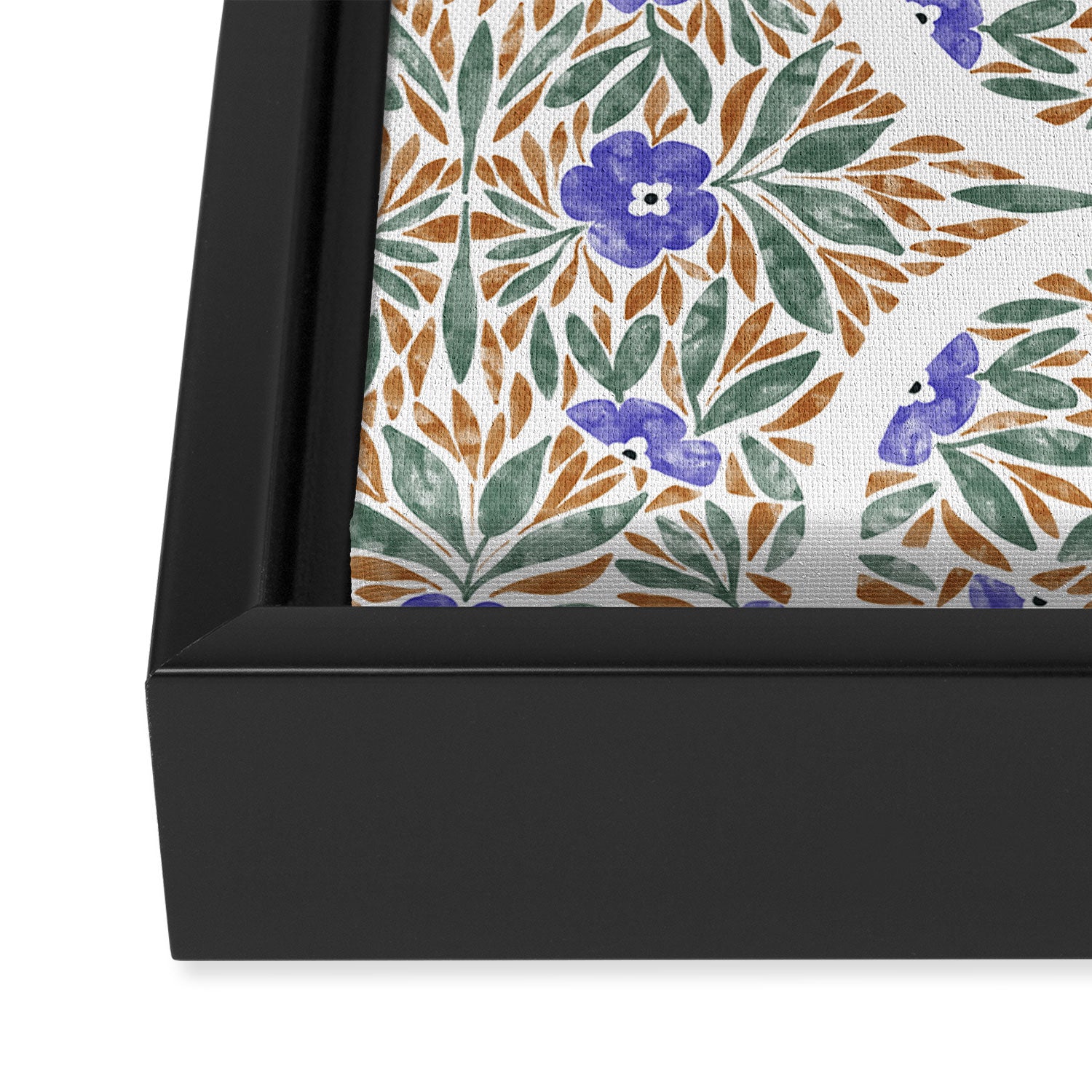Elegant Flora Artistry Framed Canvas Print Gallery Image 3
