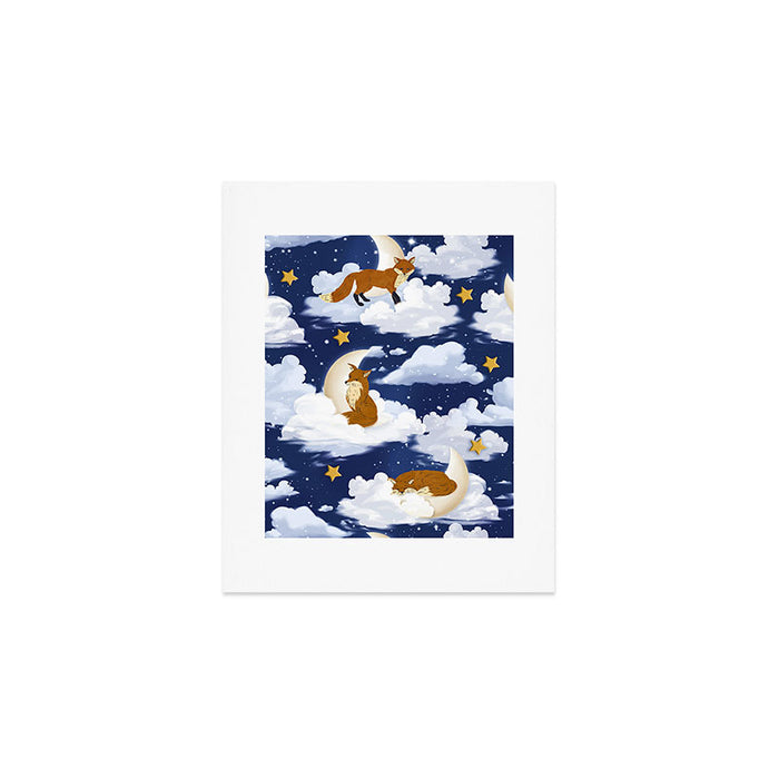 Enchanted Fox Moons Art Print Gallery Image 1