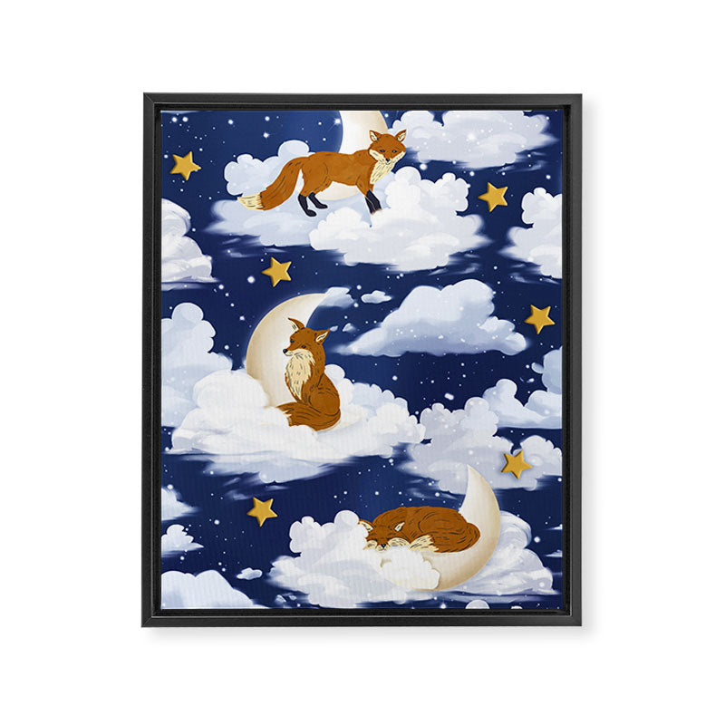 Enchanted Fox Moons Framed Canvas Print Gallery Image 8