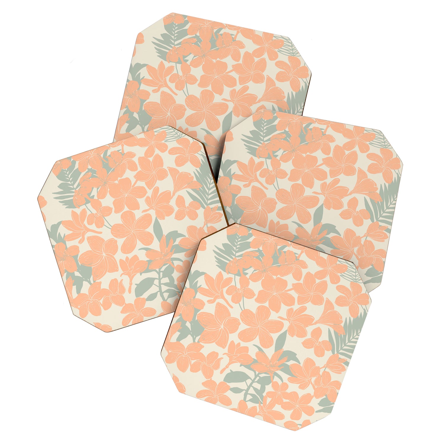 Exotical flowering blooms AH Coaster Gallery Image 1