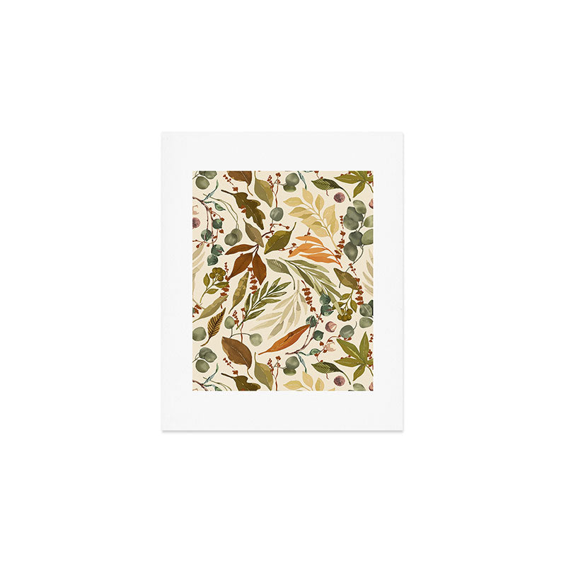 Fall leafy nature B Art Print Gallery Image 1