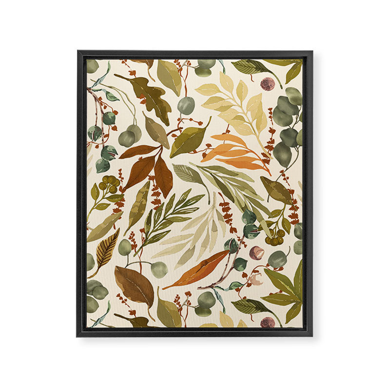 Fall leafy nature B Framed Canvas Print Gallery Image 8