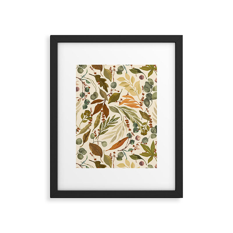 Fall leafy nature B Framed Art Print Gallery Image 6